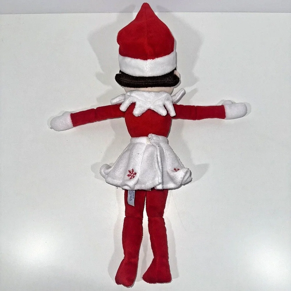 Elf on the Shelf Girl Plush Doll Toy Brown Hair Blue Eyes 2010‎